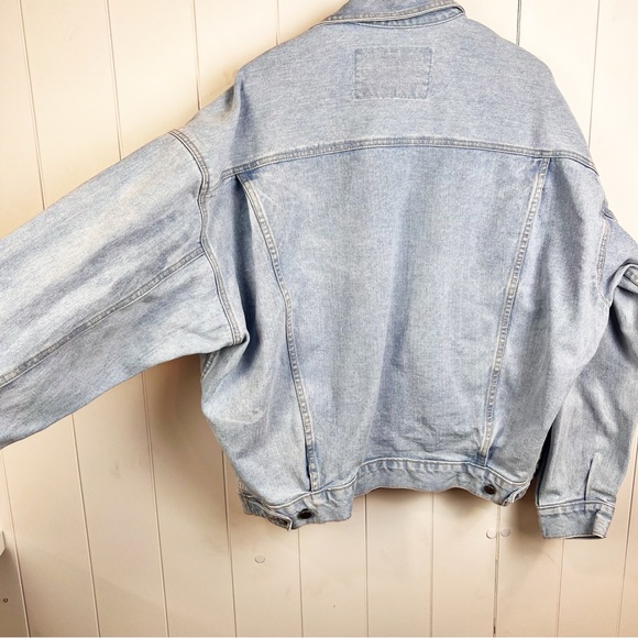 GUESS USA CLASSIC STYLE by George Marciano Green Label Light Wash Jean Jacket XL - Picture 9 of 14